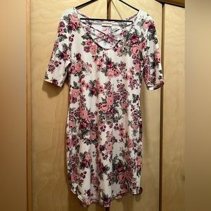 Woman’s flower dress